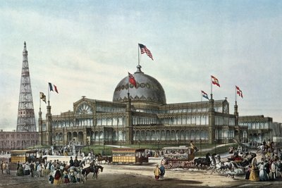 Palacio de Cristal de Nueva York, construido para la Feria Mundial en 1853 de Sydney Currie